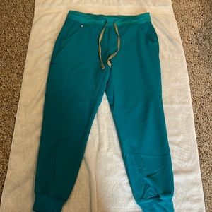 Figs Teal Zamora Jogger Scrub pants, medium, gently used.